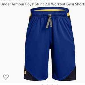 NWT Boys Large Under Armour Stunt 2.0 Shorts